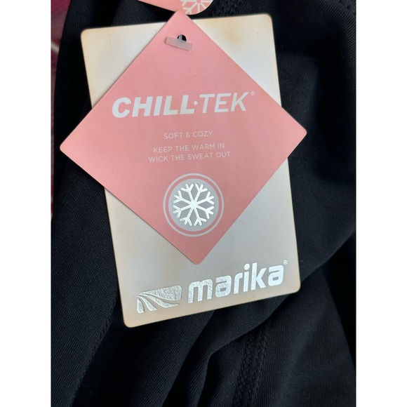 Marika gray black white color block chill Tek athletic leggings size Small - Picture 7 of 11